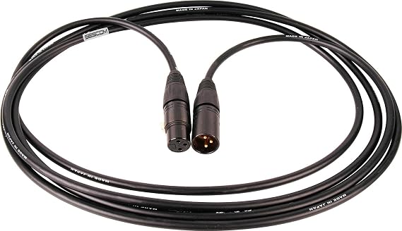 SESCOM Canare Star-Quad Cable Black & Gold XLR Mic Cable 25 Foot - Black