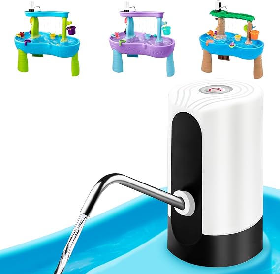 Water Table Pump, Portability Electric Water Pump for Water Table | Switch and USB Charging, Automatic, for Camping, Travel, Home, Kitchen, Office