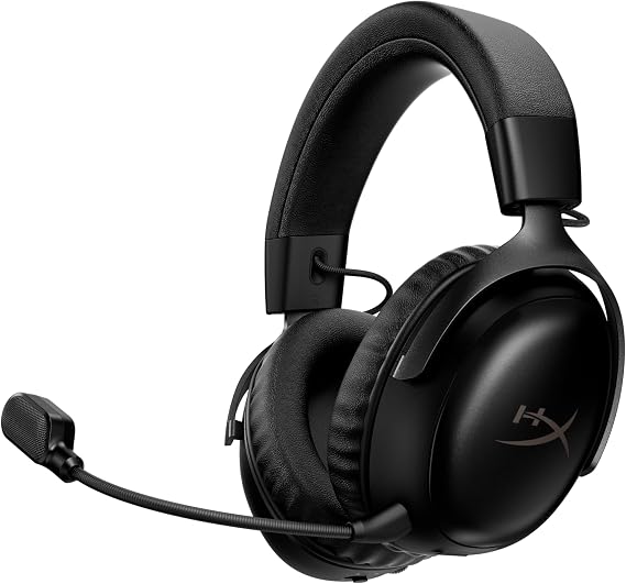 HyperX Cloud III S Wireless Gaming Headset Up to 120 Hours of Continuous Playback Black A59YZAA | アルミニウムフレーム構造,空間オーディオ,2.4GHz,Bluetooth,角度付き53mmドライバー,DTS,Headphone:X,PC,Mac,PS5,モバイル,Nintendo,Switch