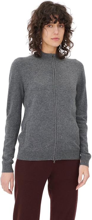 Essential Cashmere Full-Zip Cardigan