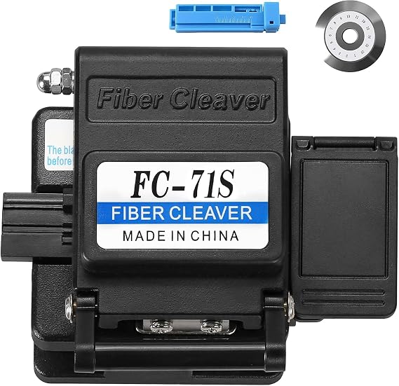 High Precision FC-71S Fiber Cleaver, Automatic Return Design Fiber Optic Cable Cutter, For Single-Mode Multi-Mode Fiber Optic Fusion Cutting Knife Equipped With One Spare Blade