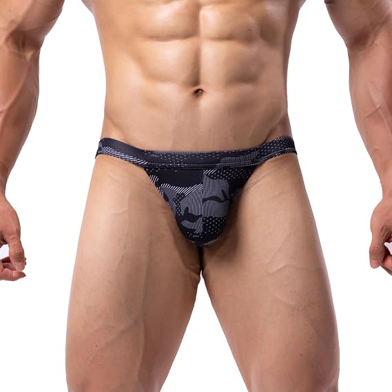 Summer Code Mens Bikini Briefs Low Rise Micro Mesh Bulge Pouch Underwear