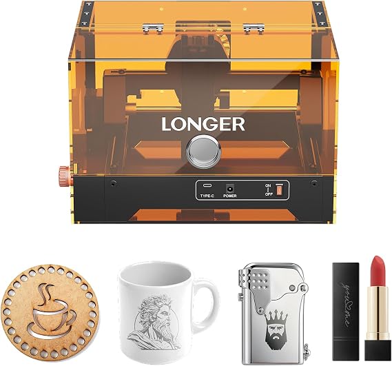 LONGER RAY5 miniS Laser Engraver, 10W Diode Laser, 4.72"5.12" Area
