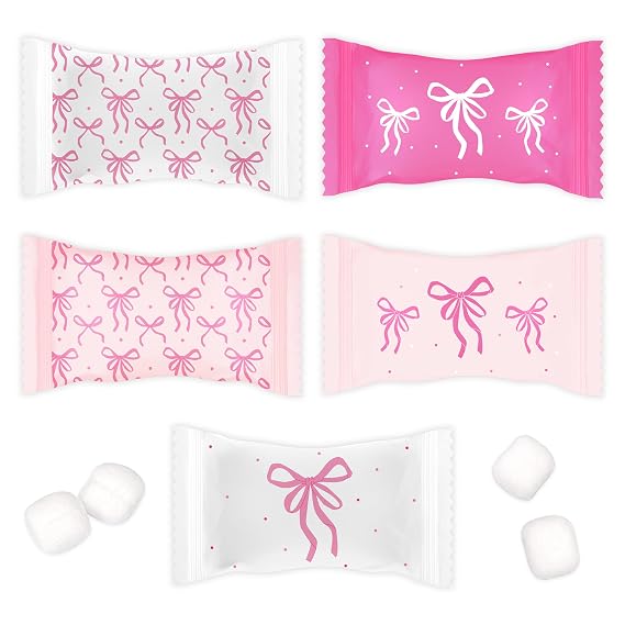 Pink Bow Buttermints 100 Count Coquette Candy 13 oz