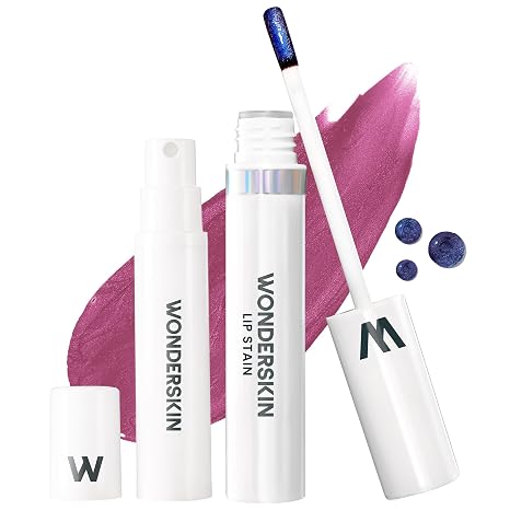 Wonderskin Wonder Blading Peel & Reveal Lip Stain Set Long-Lasting Lipstick Long-Lasting Waterproof (Bella Kit) Wipe-clean mauve lip ink system with everything needed for effortless application and long-lasting colour.