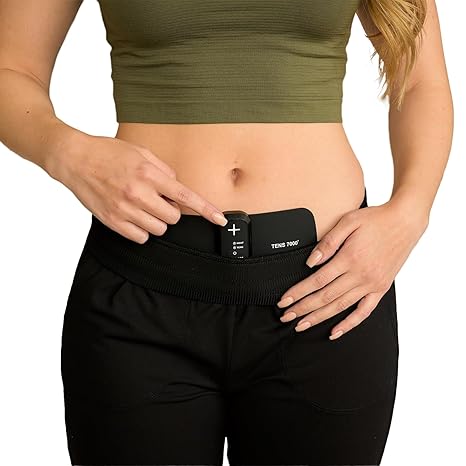 TENS 7000 Heat + TENS Unit for Menstrual Cramp Relief - Wearable Period Pain Device with Heat Therapy & 15 Intensity Levels, USB-C Rechargeable, Discreet & Portable