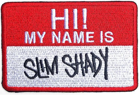 Eminem Patch Slim Shady Name Badge New Official