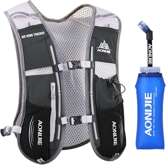 Lovtour Premium Running Race Hydration Vest Pack for Marathon, Cycling, Hiking with Soft Water Bottle As Gift