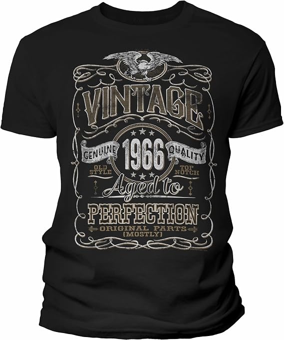 Vintage 1966 Aged to Perfection 60th Birthday Shirt for Men, 60th Birthday Gift for Him