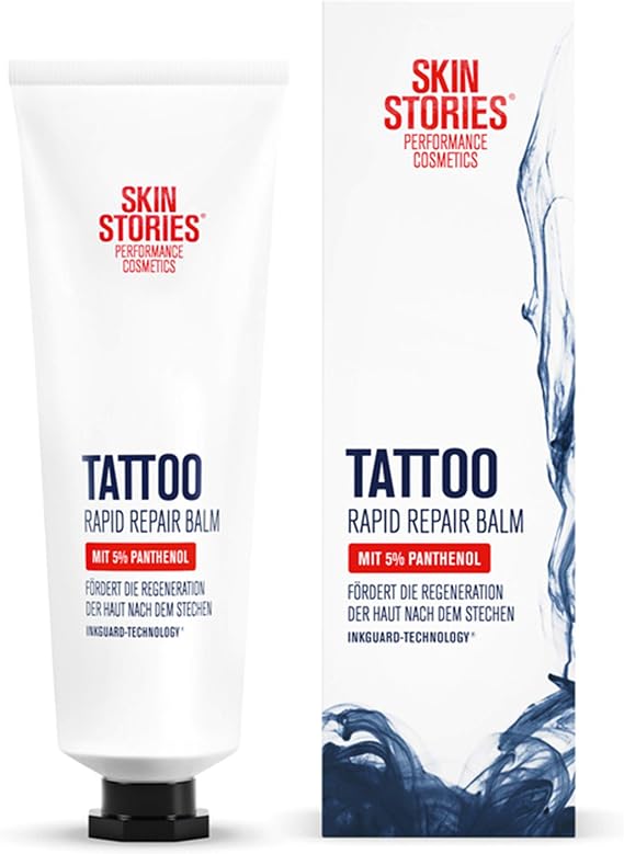 SKIN STORIES Rapid Repair Balm (1 x 50 ml), soothing after tattoo cream with panthenol, tattoo care to promote regeneration from day 4 after tattooing