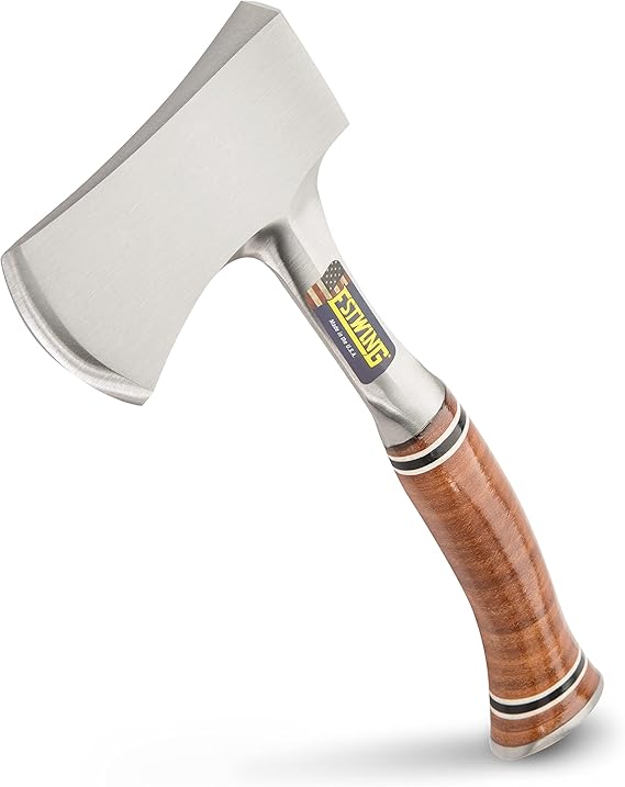 ESTWING Sportsman's Axe, 12" Leather Grip Hatchet, E14A