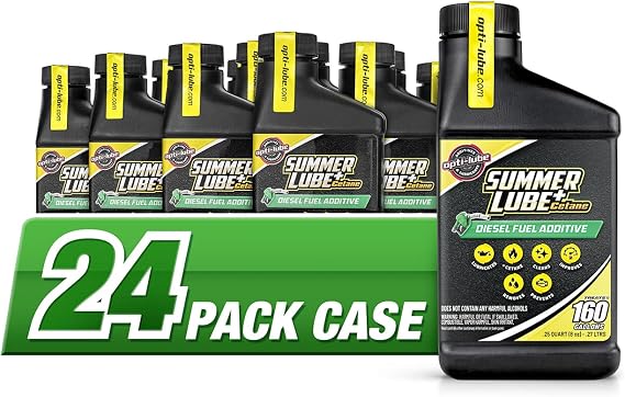 Opti-Lube Summer+ Cetane Booster Diesel Additive, 8 oz Bottles, 24-Pack