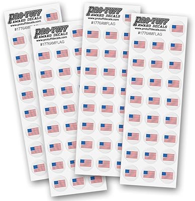 American Flag Award Decal Set 100 Decals