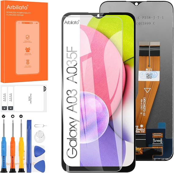 Screen for Samsung Galaxy A03 Screen Replacement for Samsung A035 LCD Screen SM-A035F,SM-A035M,SM-A035G Touch Display Digitizer Assembly Repair Parts(Black)