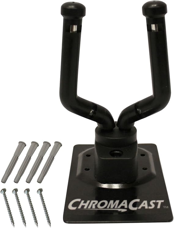 ChromaCast Guitar Wall Hanger Stand for Guitar, Bass, Ukulele, Violin, Cello, Mandolin, Banjo, Saxophone, Trumpet