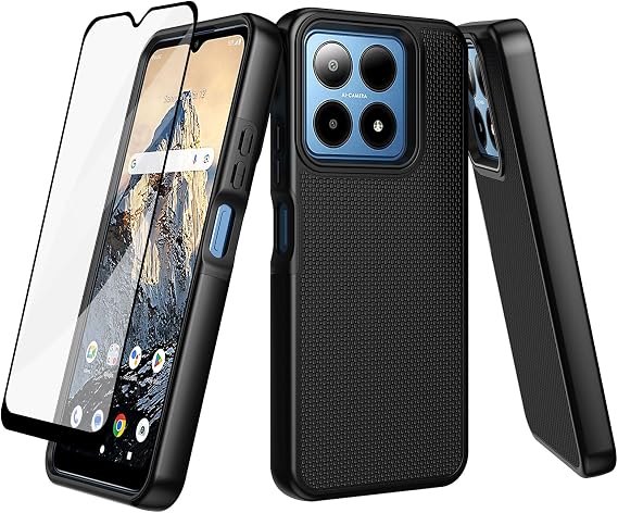 Ailiber for Boost Summit 5G Case Slim Cover, Screen Protector-Black