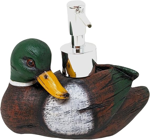 BestGiftEver Mallard Duck Countertop Soap Pump Dispenser