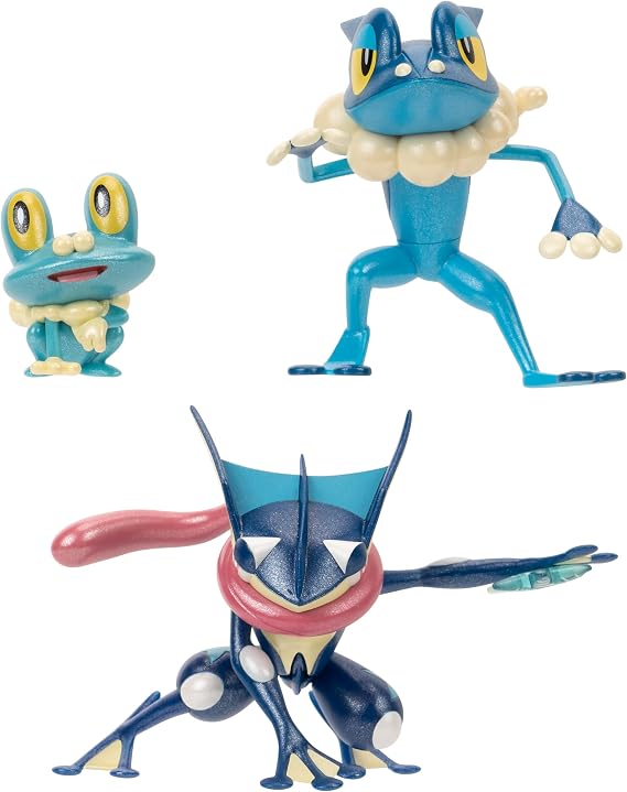 Pokemon Select Evolution Pack - Features 2-Inch Froakie, 3-Inch Frogadier and 4.5-Inch Greninja Battle Figures