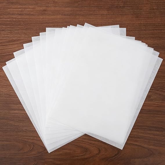 Reelartisy 100 Sheets 8"x10" 40gsm White Artist Teabag Paper - Superior Wet Strength, Lightweight for Gelli Plate Printing,Mixed Media,Collage,Watercolor,Alcohol Ink,DIY Crafts