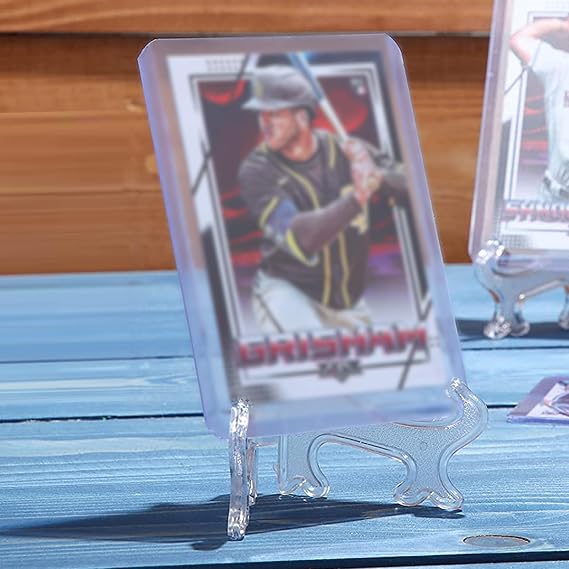 20Pcs Display Stand for Top Loaders, Sports Trading and Baseball Cards Holder - Small Acrylic Holder for Pictures