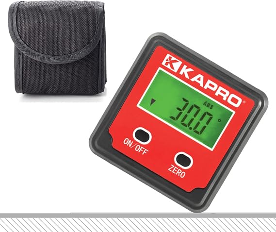 Kapro - 393 DIGI Pro Digital Inclinometer - Magnetic - Pocket Digital Box Level - LCD Display & Automatic Inversion - 0.1 Level and Plum Angles - Pocket Sized - 2.4
