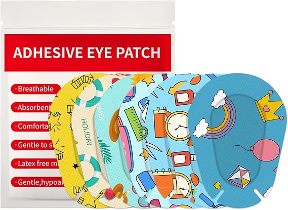 100pcs Kids Adhesive Eye Patches Disposable Breathable Eye Pad Bandages