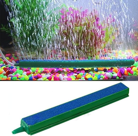 Saim Air Bubble Stone Hydroponic Fish Tank Air Stone Bubble Release Diffuser Bar for Fish Tank Aquarium Pump Green & Blue