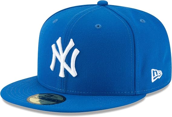 New Era MLB 59FIFTY New York Yankees Blue Authentic Collection Fitted On Field Baseball Cap Hat - 7 1/2