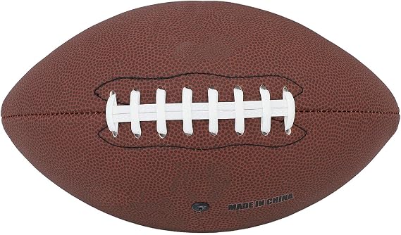 Size 9 Composite Leather Football,Durable & Impact Resistant,Excellent Elasticity for Accurate Pass & Receive,Ideal for Outdoor Match Practice, Training & Recreational Play