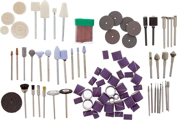Accessory Kit, Assorted Accessories, 3/32 & 1/8 Shanks