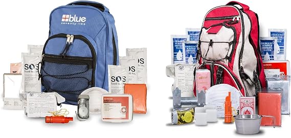 Blue 72 Hour Kit + Red Pro 72 Hour Kit