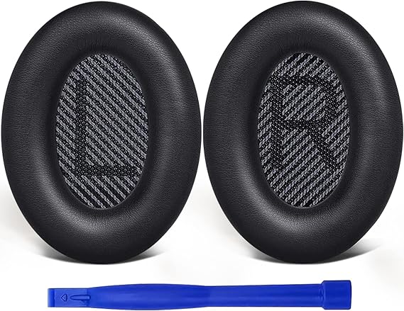 SoloWIT Earpads for Bose QC35 & QC35 ii - Black | for (QuietComfort35 & Quiet Comfort35 ii) Headphones