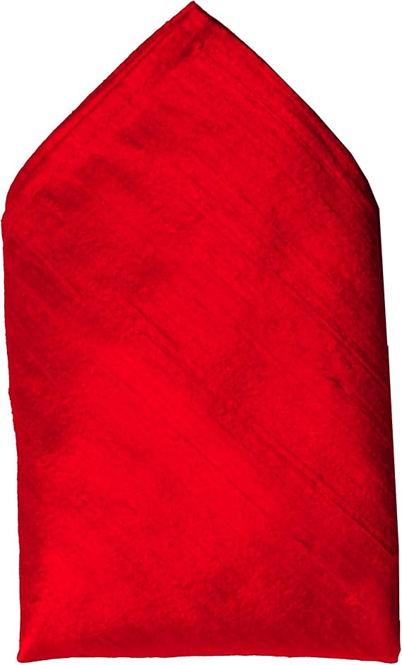 Rich 100% Silk Dupioni Pocket Square - Full-Sized 16"x16" - 42 Glowing Hues