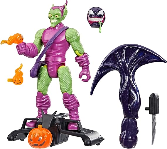 MixMashers Marvel Green Goblin Custom Spider-Man Mix-and-Match Deluxe Action Figure & Accessories, 5-Inch-Scale (12 cm) Super Hero Toys, Ages 4+