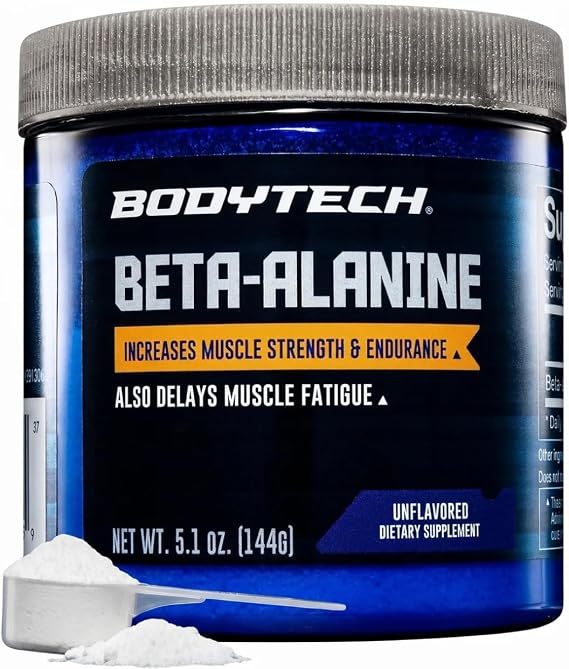 BodyTech Beta Alanine Powder, Unflavored, 5.1 Oz, 90 Servings