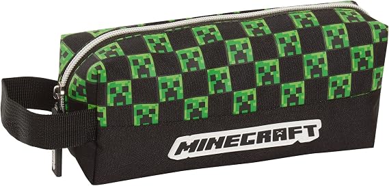 Minecraft Pencil Case Adults Kids Large Capacity Creeper Gaming Accessory Gamer Toiletries Bag