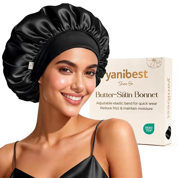 YANIBEST Hair Bonnet for Sleeping Women, Smooth Comfortable for Hair Care