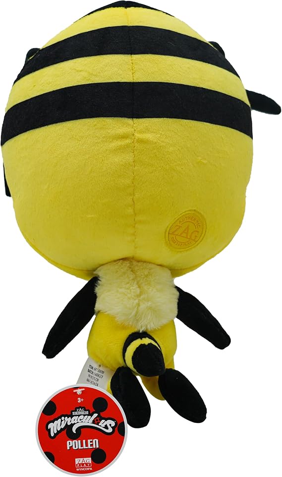 Miraculous Ladybug Kwami Mon Ami Plush Toy - Super Soft Stuffed Animal - 9-inch Collectible Plush Figure, Ladybug & Cat Noir, Gift Stocking Stuffer for Kids & Collectors