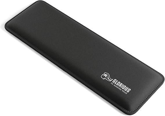 Glorious Soft Padded Gaming Wrist Rest (Compact (Slim), Black)
