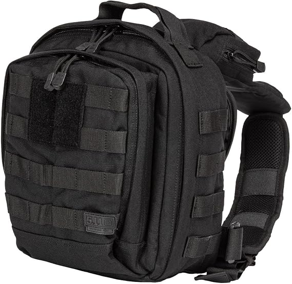 5.11 Tactical MOAB 6 Sling Bag Crossbody Shoulder Tech Pack, CCW, 11L | Style 56963ABR, 11L Shoulder Crossbody, Military EDC, Molle Compatible, Durable Nylon