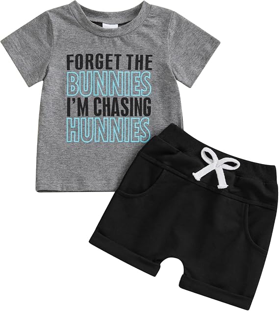 Toddler Baby Boy Easter Outfit Short Sleeve Shirt Shorts Infant Spring Summer Clothes