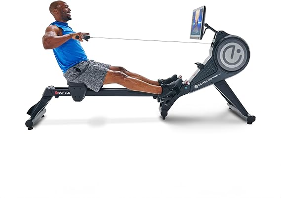 Echelon Row-7s Smart Rowing Machine Foldable Rower for Home Gym, Low Impact Full Body Workout, Connected Fitness, Space Saving Design
