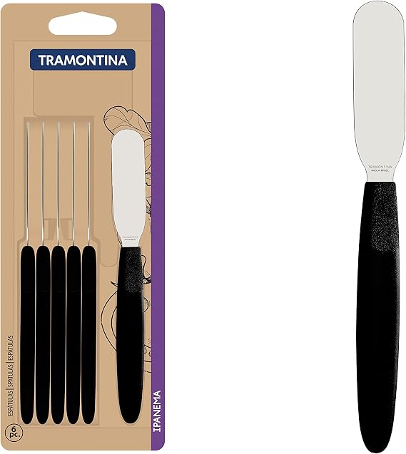 Tramontina 6pcs Butter Spreader Set (Black)