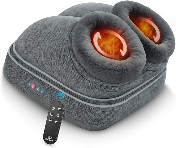 Snailax Foot Massager with Heat, Shiatsu Foot Warmer with Remote Control