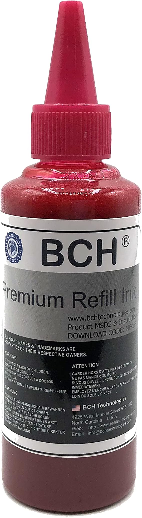 BCH Premium DTF Printer Ink - 100 ml Magenta for Inkjet Direct to Film Heat Transfer Printing...