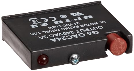 G4OAC24A 120/240 VAC Nominal LINE Voltage, 24 VDC Logic, 24-280 VAC Output Voltage Range, 25-65 HZ Operating Frequency, 3 AMP, Output Module, SPST-NC