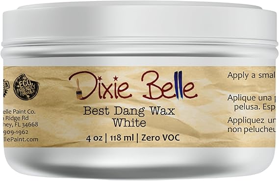 Dixie Belle Paint Company | Best Dang Furniture Wax (4oz, White) | Chalk Paint Protection & Antique Finishing