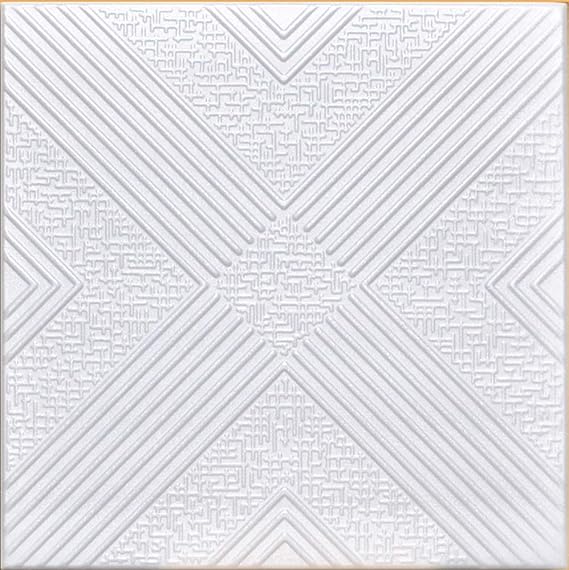Antique Ceilings 50pc of Malta White (20"x20" Foam) Ceiling Tiles - Covers About 135sqft