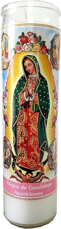 Virgen de Guadalupe Apariciones Devotional Candle