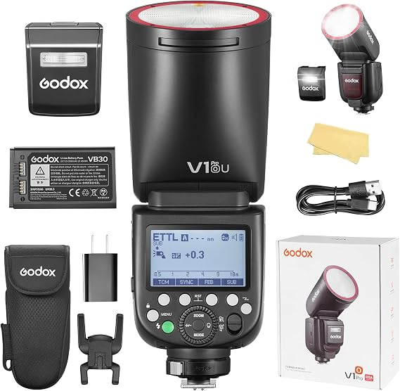 Godox V1 PRO-O TTL Flash for Olympus Panasonic Camera 2980mAh 76W